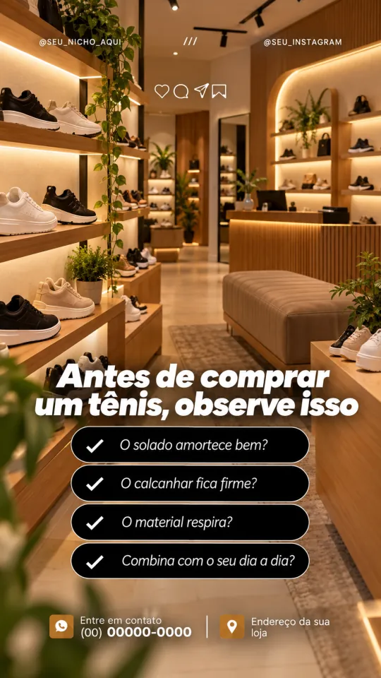Reel: Antes de comprar um tênis, observe isso